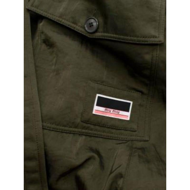Khaki Sleeveless Jacket With Teddy Lining For Sale 4
