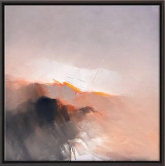 Pintura al óleo abstracta, "Curiosidad"