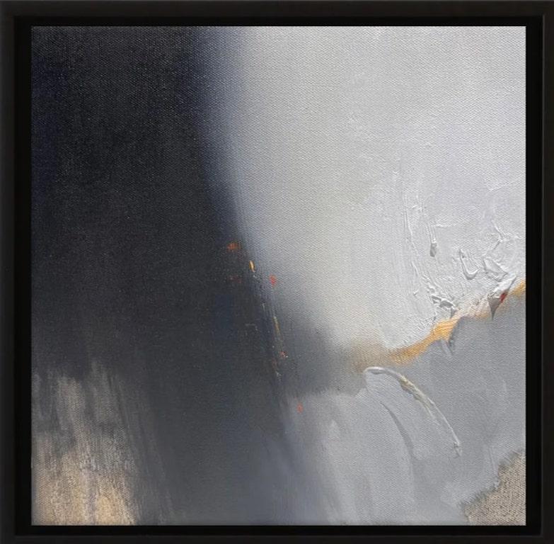 Khalid Alkaaby Abstract Painting - Abstract Oil Painting, "Glimmer of Light"
