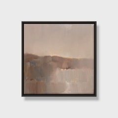 Pintura al óleo abstracta, "Sueño brumoso"