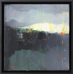 Pintura al óleo abstracta, "Espejismo 2"