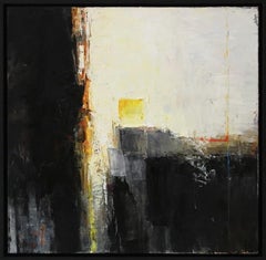Pintura al óleo abstracta, "Misterio"