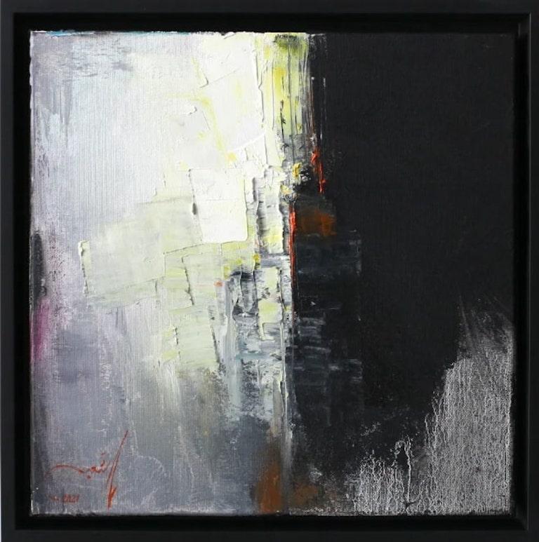 Khalid Alkaaby Abstract Painting - Abstract Oil Painting, "Nostalgia 2"