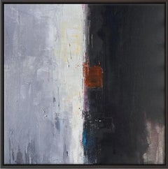 Pintura al óleo abstracta, "Buscando"