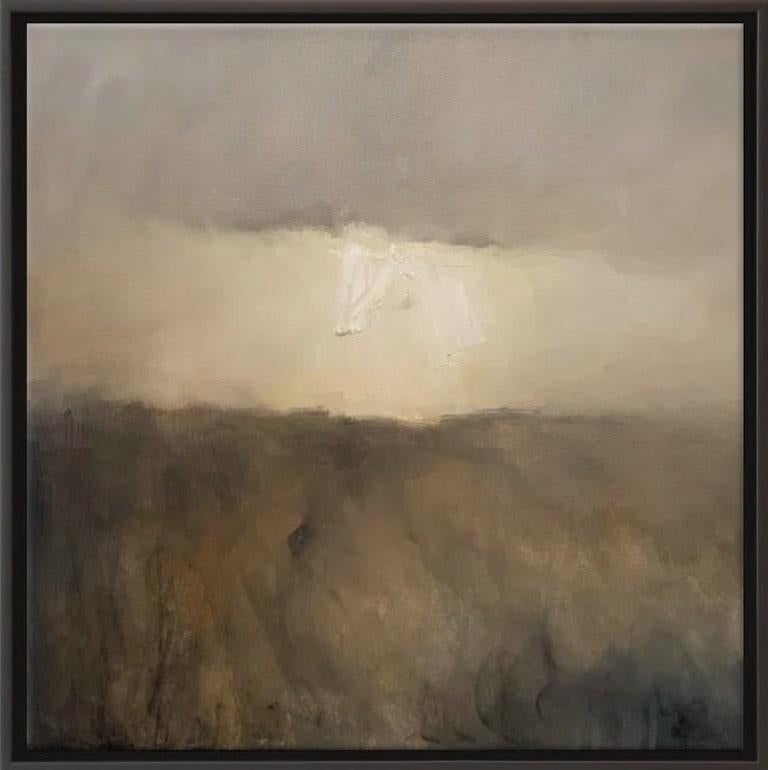 Khalid Alkaaby Abstract Painting - Abstract Oil Painting, "Stormy Weather 2"
