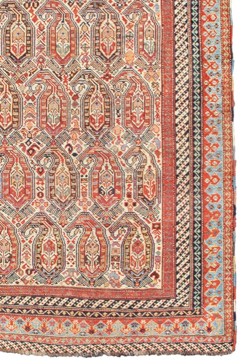 Khamseh-Teppich (Handgeknüpft) im Angebot