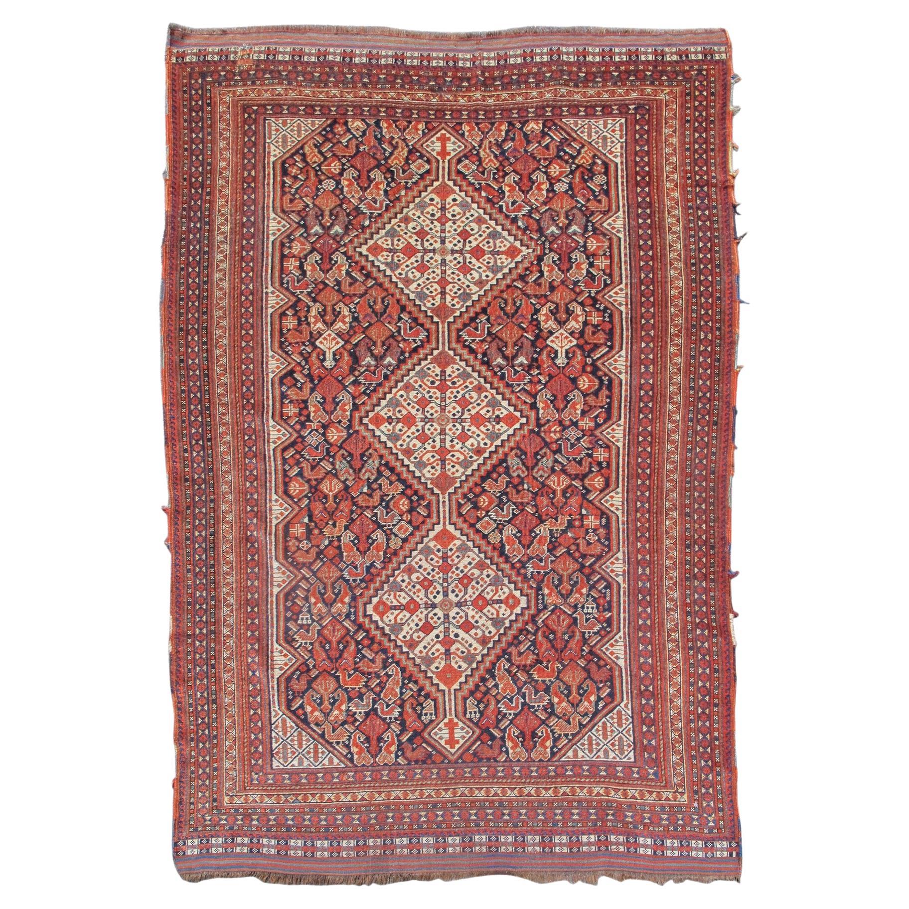 Khamseh Rug, Late 19th Century