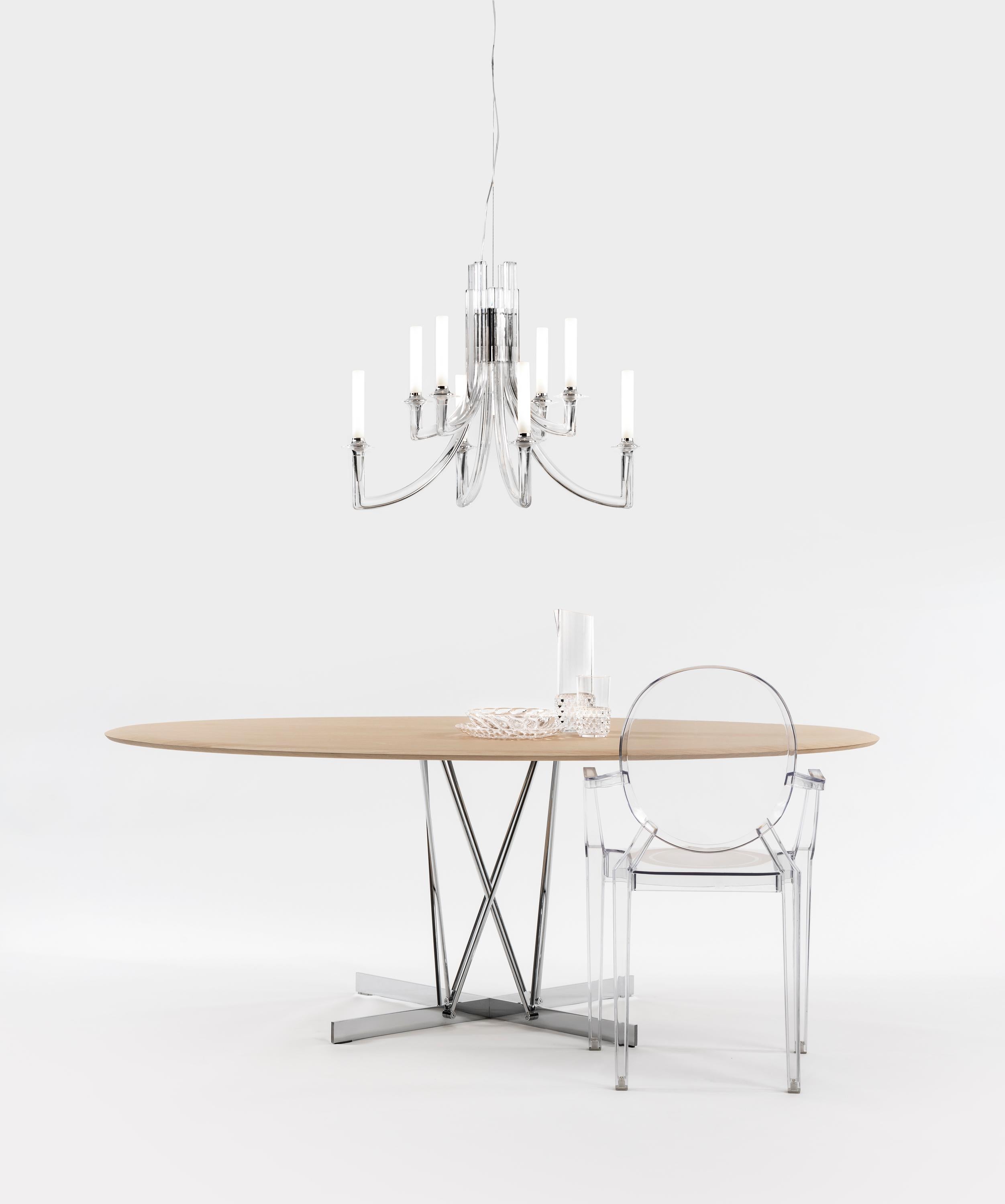 Khan Suspension Lamp in Crystal by Philippe Starck For Sale 1