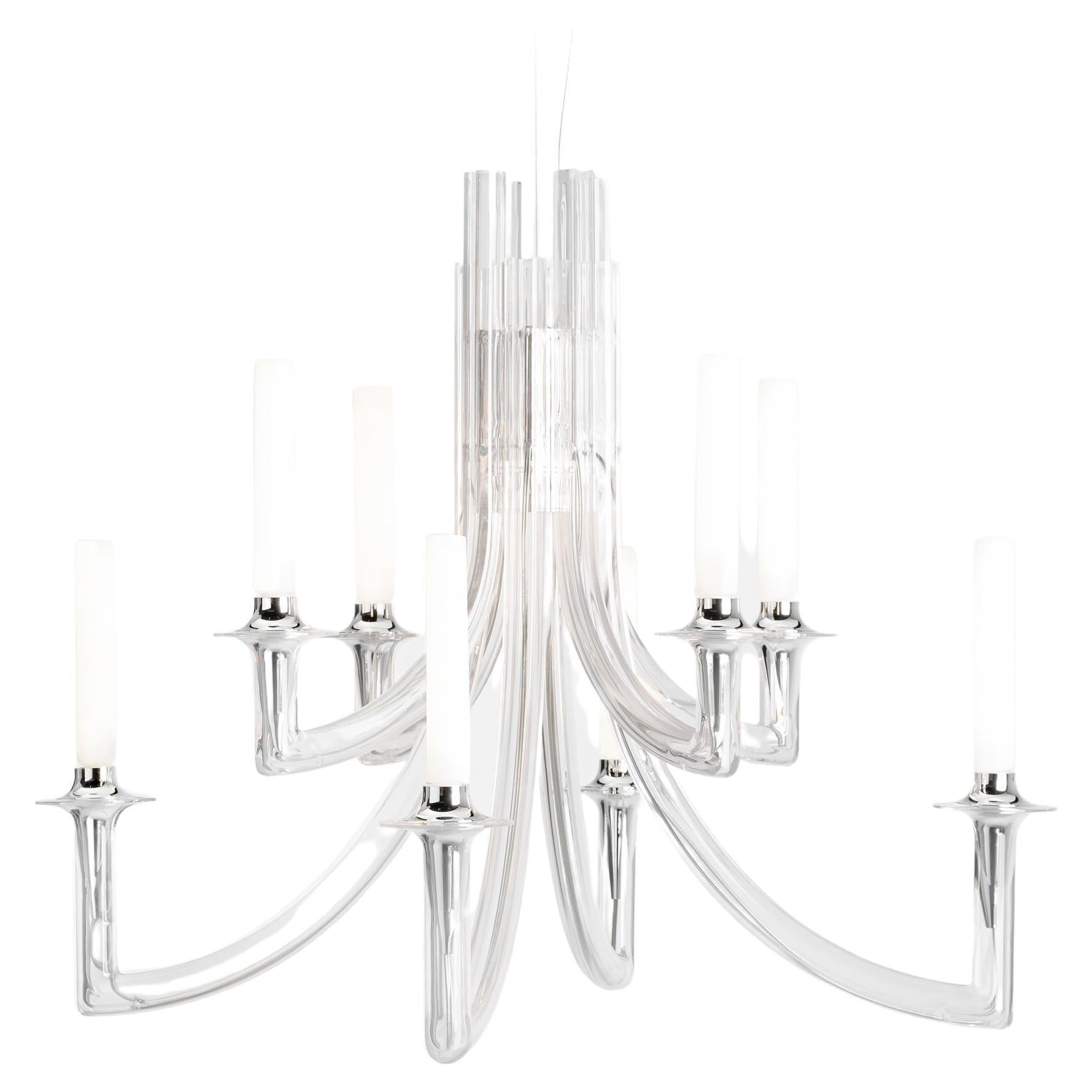 Khan Suspension Lamp in Crystal by Philippe Starck For Sale