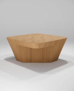 Khanda Low Table in Wood by Pendhapa