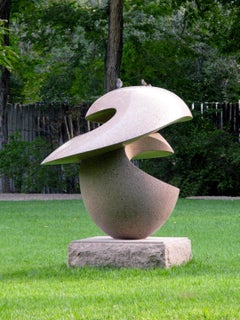 Cosmos, von Khang Pham-New, poliert, Granit, abstrakt, Skulptur,  im Freien 