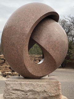 Embraced, Khang Pham-New, granite, abstract, folded, sculpture, outdoor, indoor