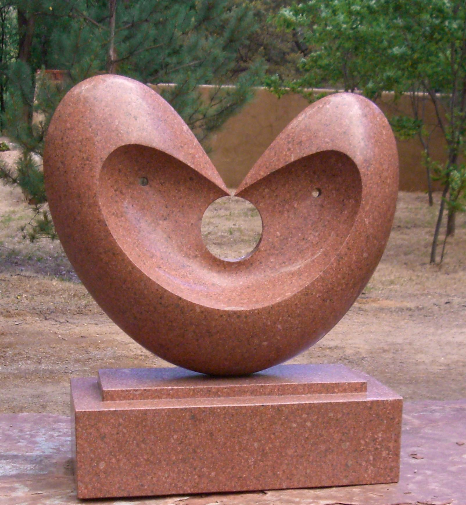 outdoor heart sculpture