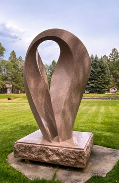 Untitled, by Khang Pham-New, contemporary, abstract, granite sculpture, outdoor 
