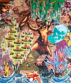 Mind Control -Colorful, Edgy Pop Art Meets Street Art, Original Painting