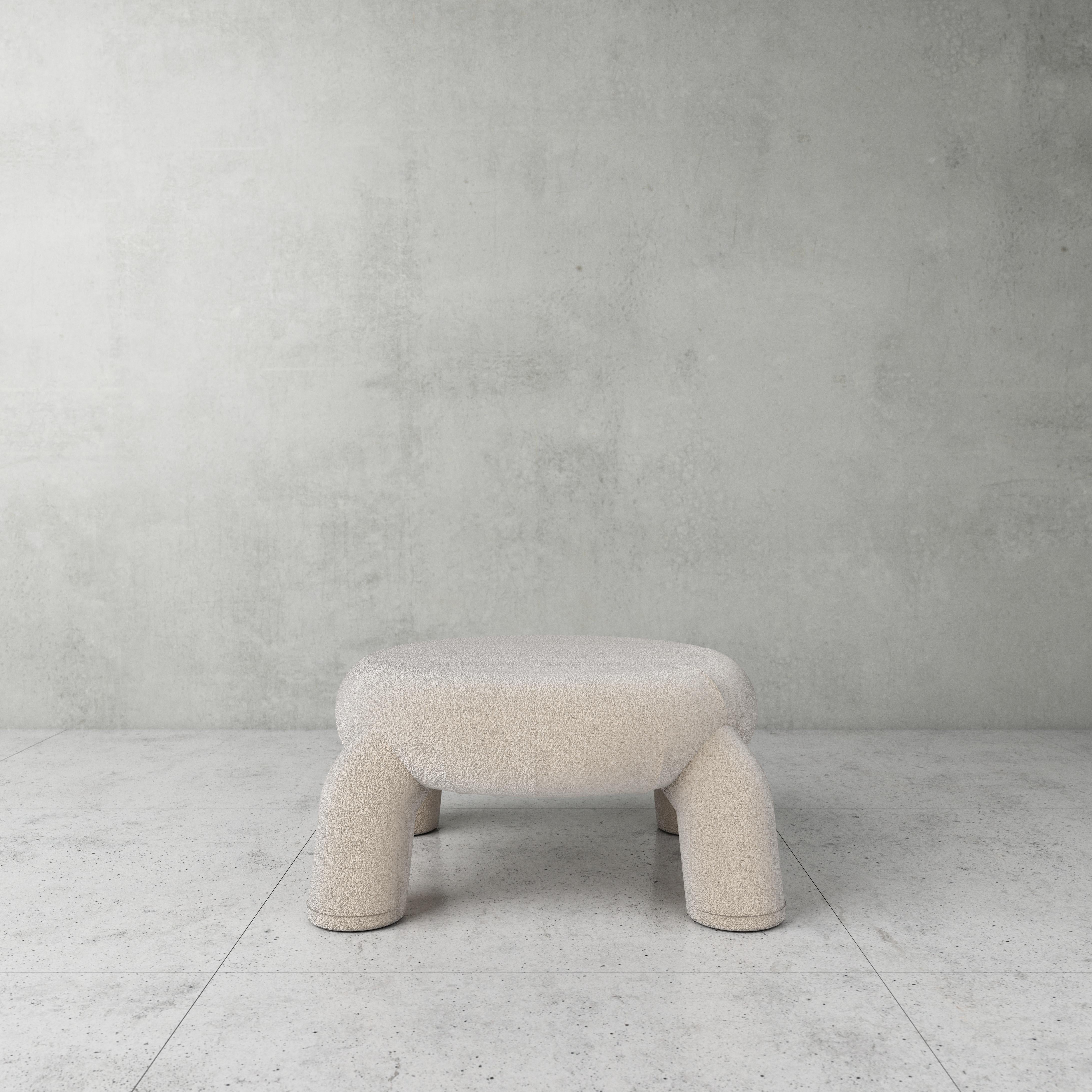 Khelone ottoman by Pietro Franceschini
Sold exclusively by Galerie Philia
Manufacturer : Stefano Minotti
Dimensions: W 79 x H 42 cm
Materials: Lamb

Available in Bouclé

Pietro Franceschini is an architect and designer based in New York and