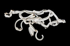 Lustre Khipu en PETG imprimé en 3D, inspiré de l'héritage inca, par Zihan Zhao