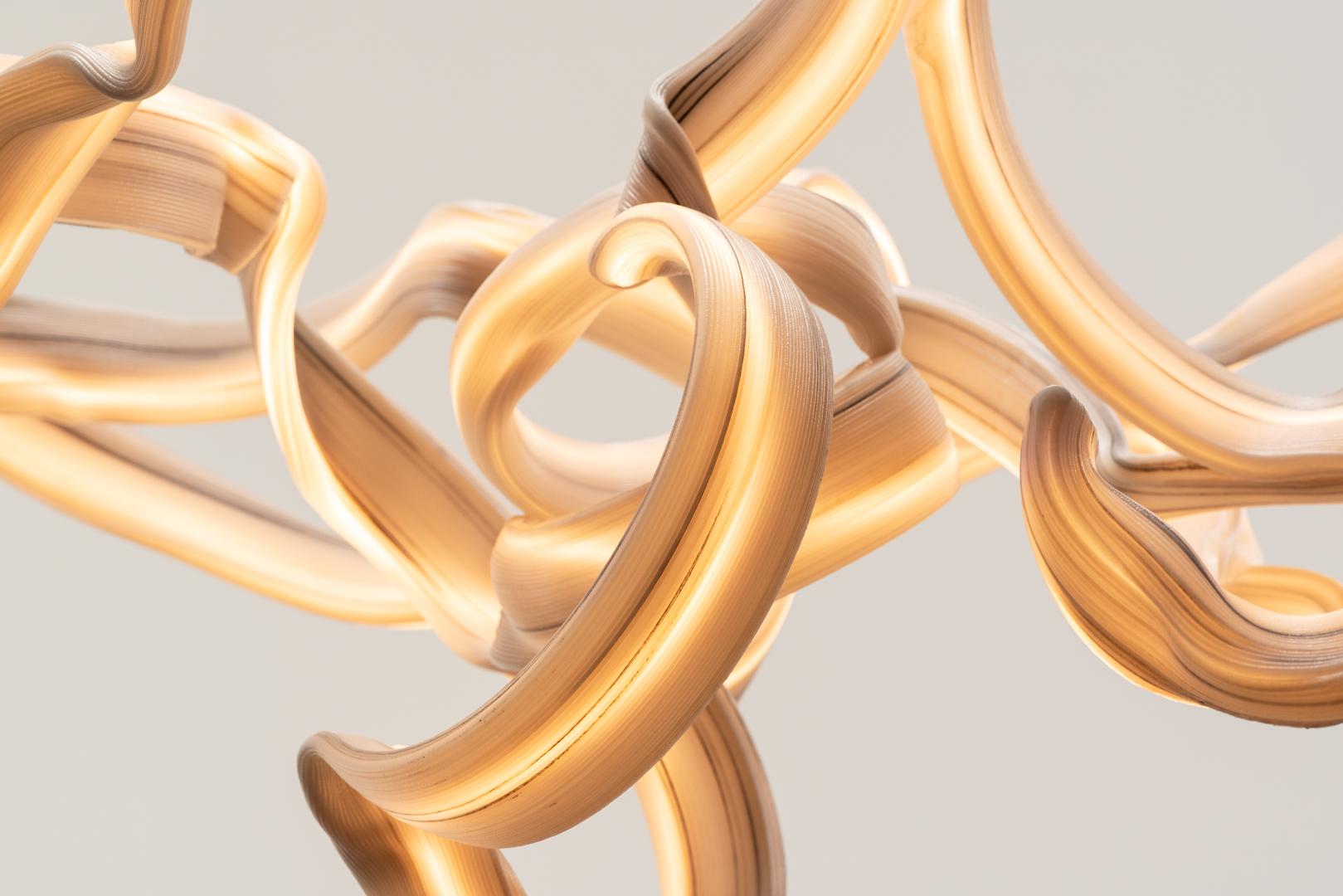 Khipu Chandelier in 3D-Printed PETG, Inspired by Inca Heritage, by Zihan Zhao (Kunststoff) im Angebot