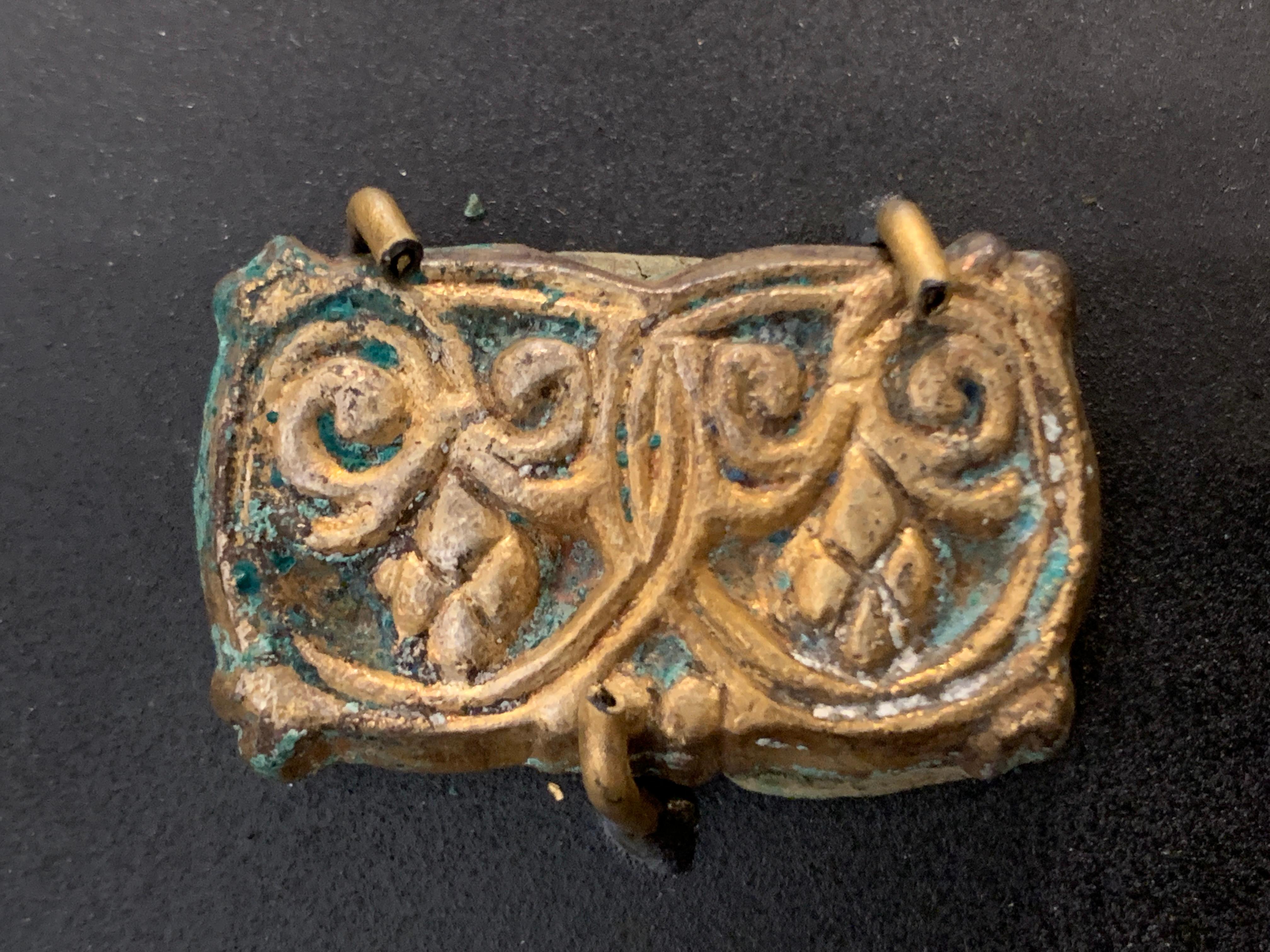 Trappes de cheval en or de la dynastie Khitan Liao, 10e-11e siècle, Chine en vente 1