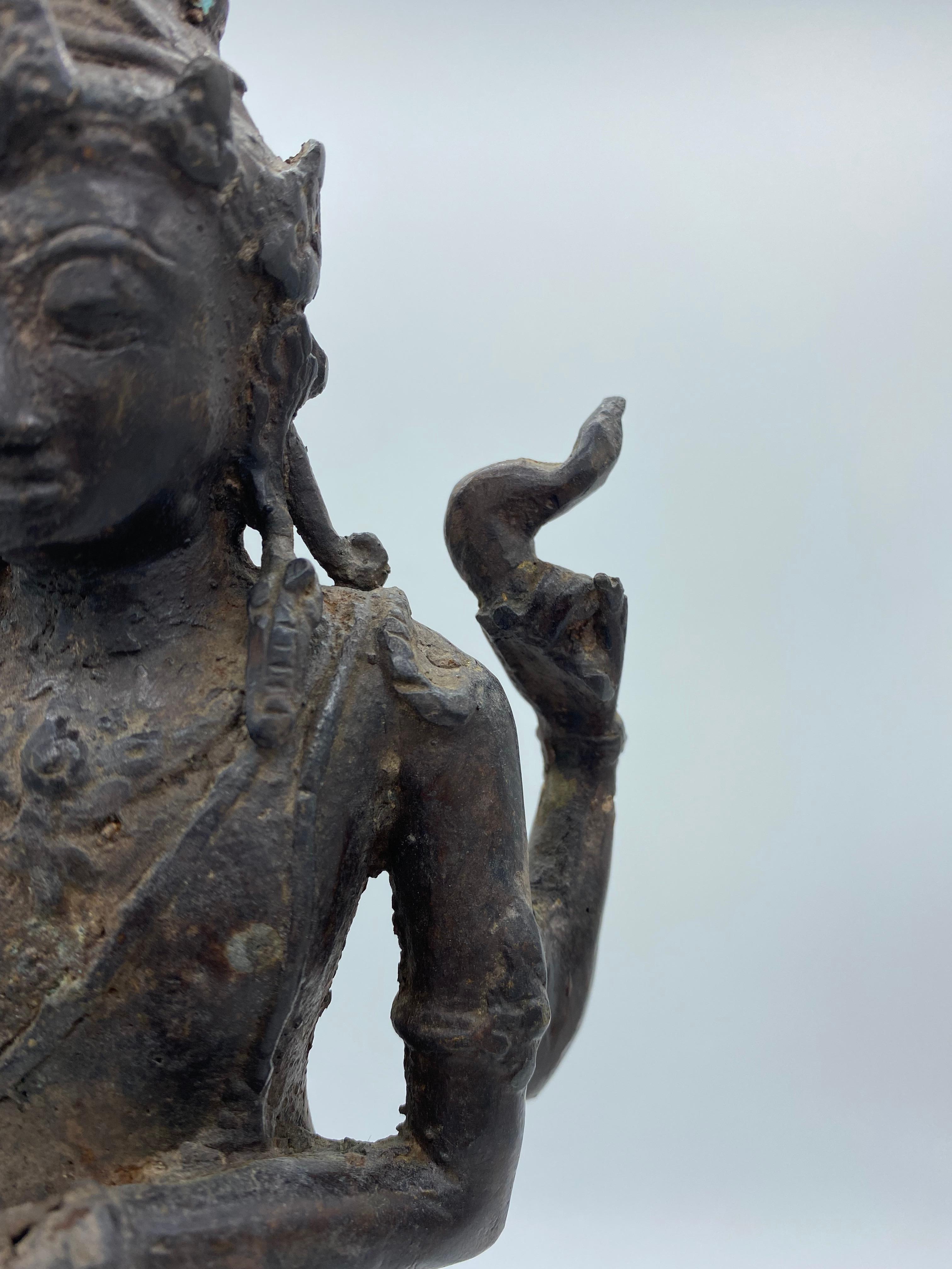 Khmer Art Divinity Statue Cambodia Early 20th Century 6