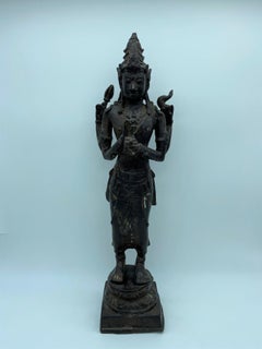Khmer Art Divinity Statue Cambodia Early 20th Century