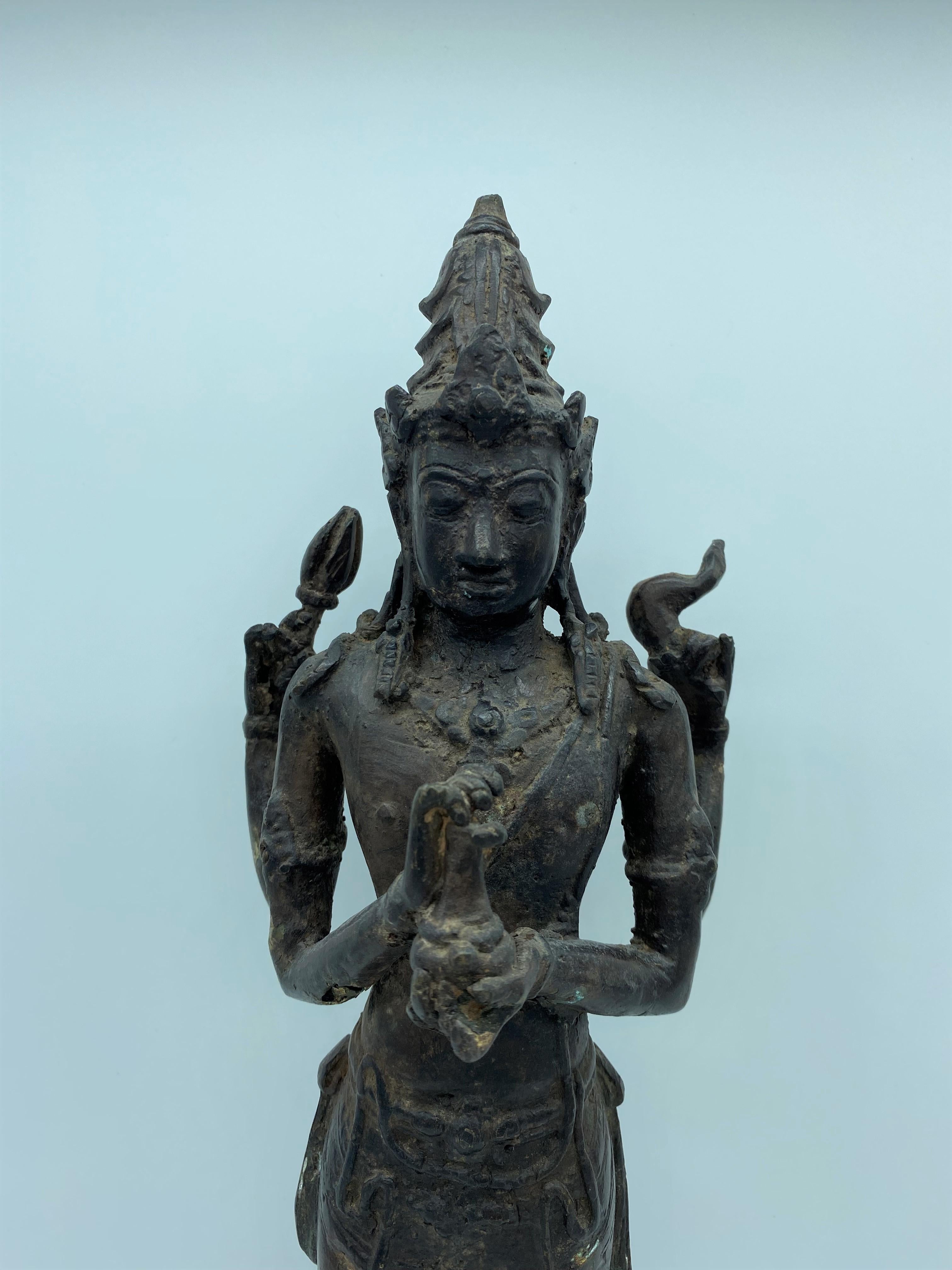 Cambodian Khmer Art Divinity Statue Cambodia Early 20th Century