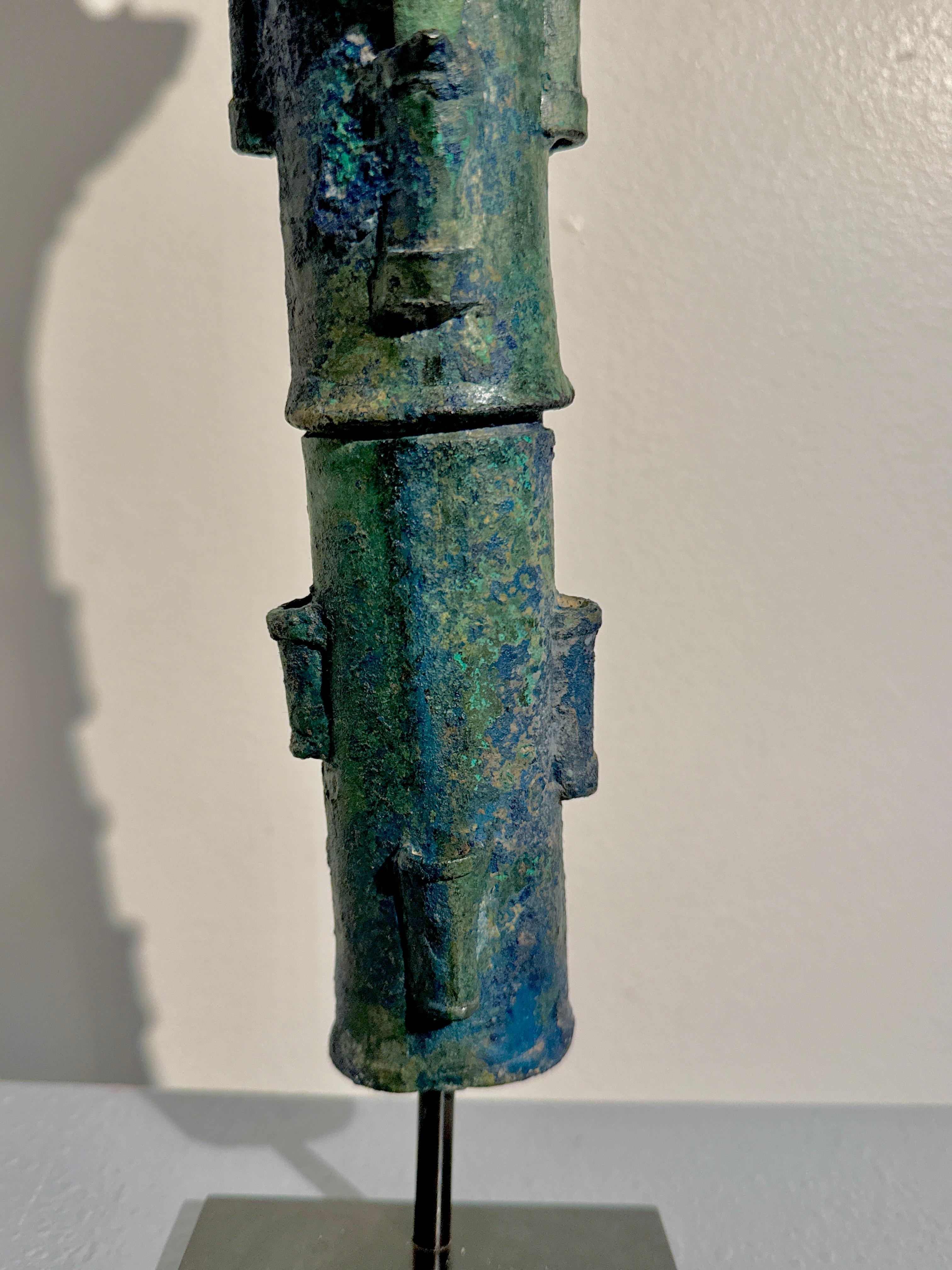 Khmer Bayon Bronze Garuda on Naga Finial, 12th/14th Century, Cambodia For Sale 3