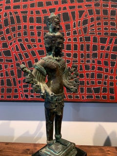 Khmer Bronze Brahma Statue Cambodia
