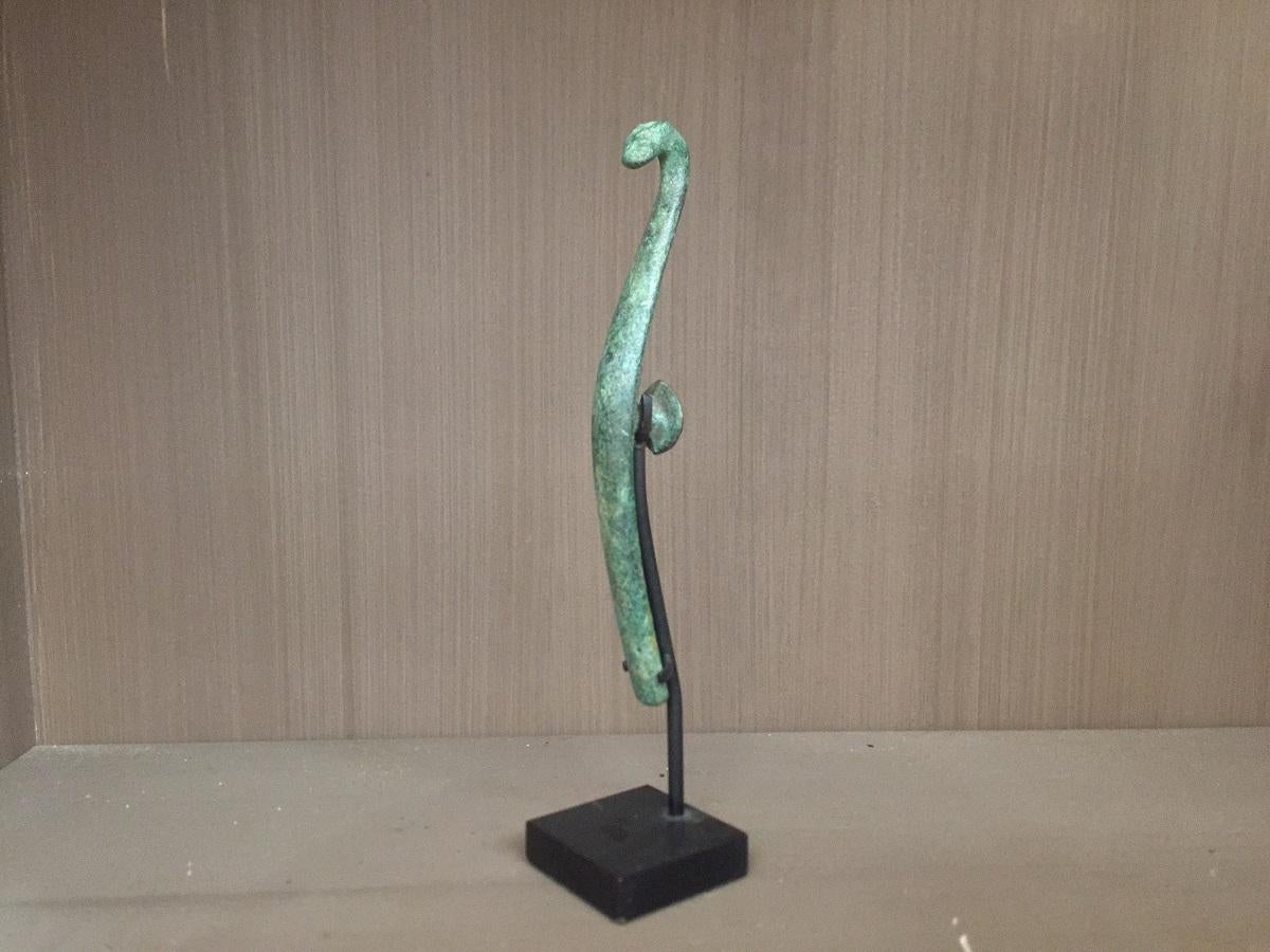 Hand-Crafted Khmer Bronze Hairpin For Sale