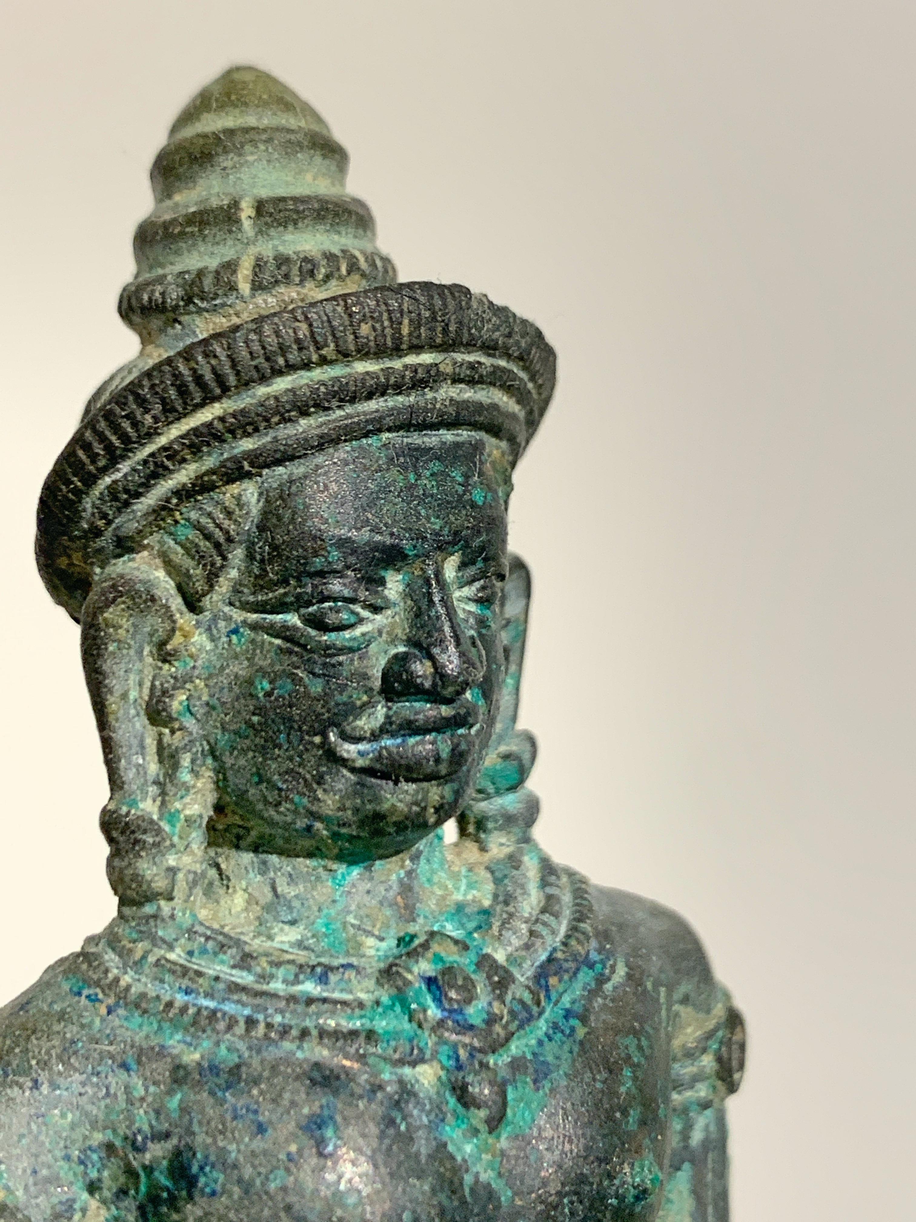 18th Century and Earlier Khmer Bronze Uma, Angkor Wat Style, 12th Century, Cambodia For Sale
