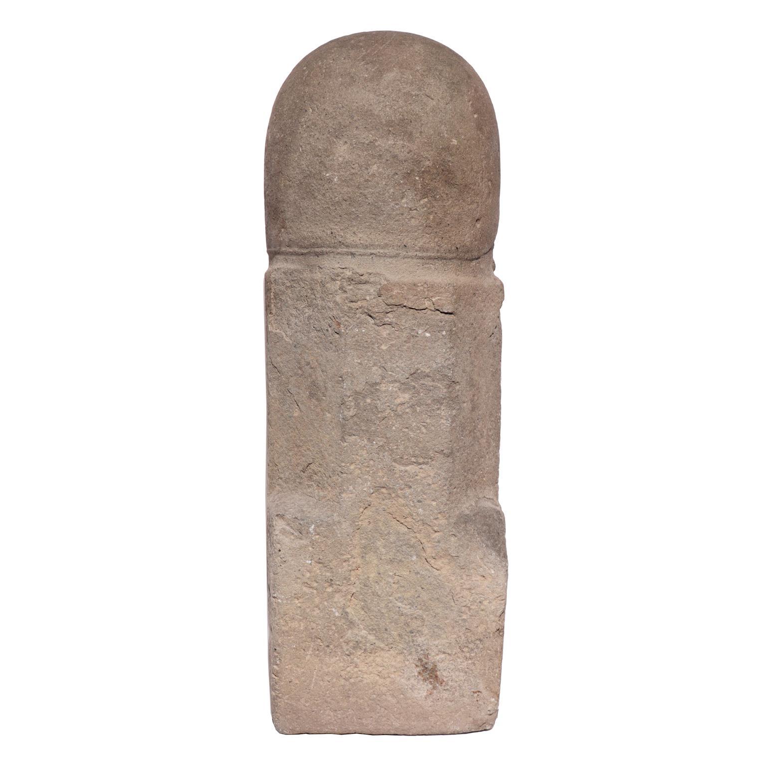 Cambodian Khmer Mukhalinga Sculpture, Sandstone, Pre-Angkor Period For Sale