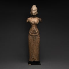 Khmer Sandstone Figure of Uma