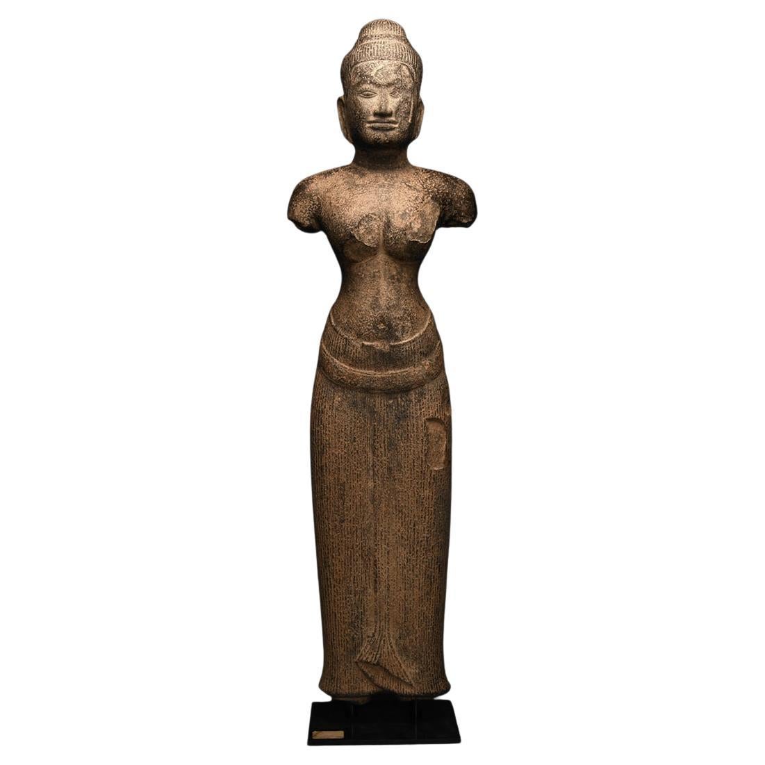 Khmer Sandstone Figure of Uma, Baphuon Style, 11th Century