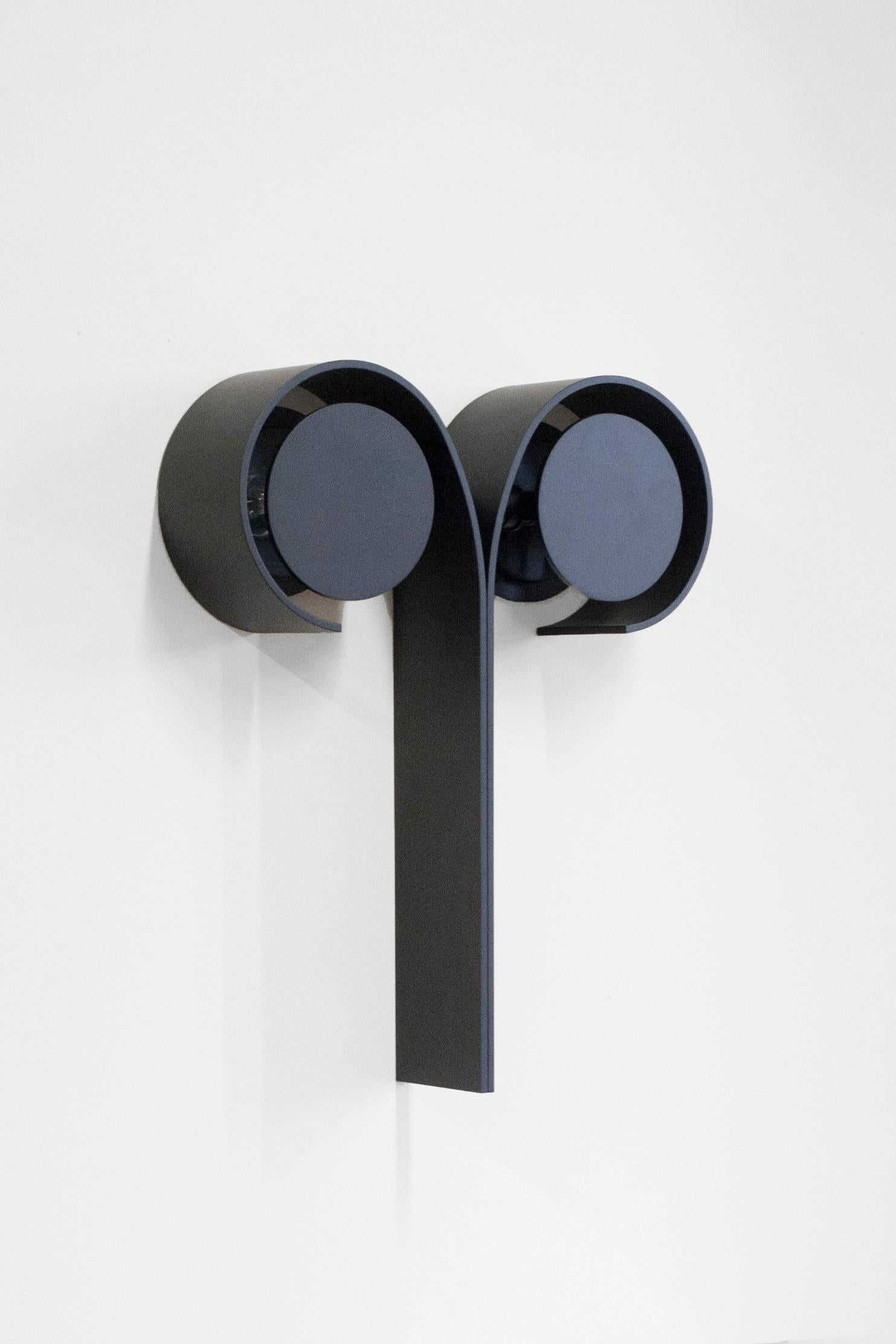 Material Lust [American, b.1981,1986]
Khnum Sconce, 2015 
Shown in black powder coated black steel 
Measures: 21