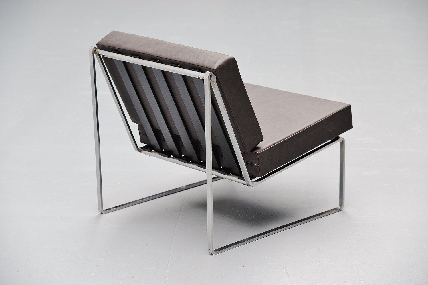 Chrome Kho Liang Ie 024 Lounge Chairs Artifort, 1962