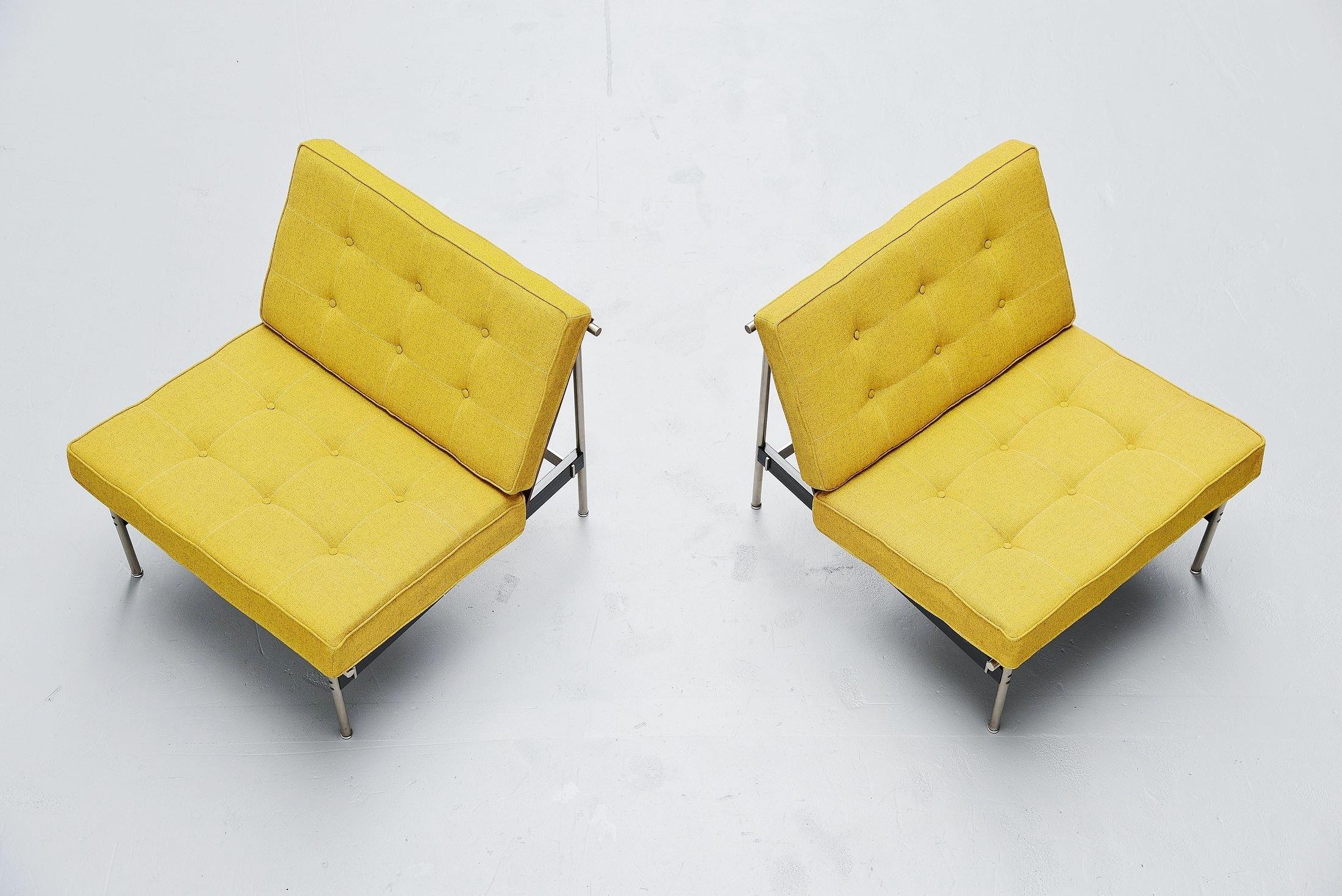 Mid-Century Modern Kho Liang Ie 416 lounge chairs for Artifort, Holland, 1959
