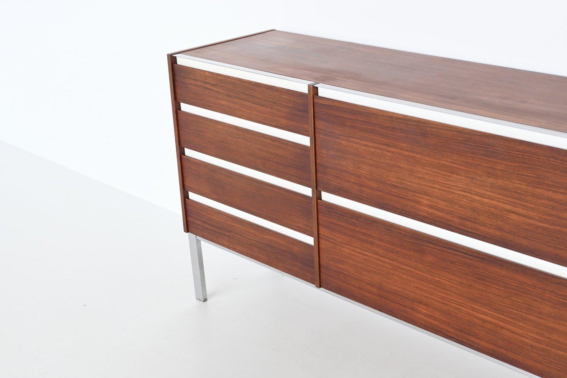 Kho Liang Ie and Wim Crouwel sideboard in teak Fristho The Netherlands 1957 For Sale 4