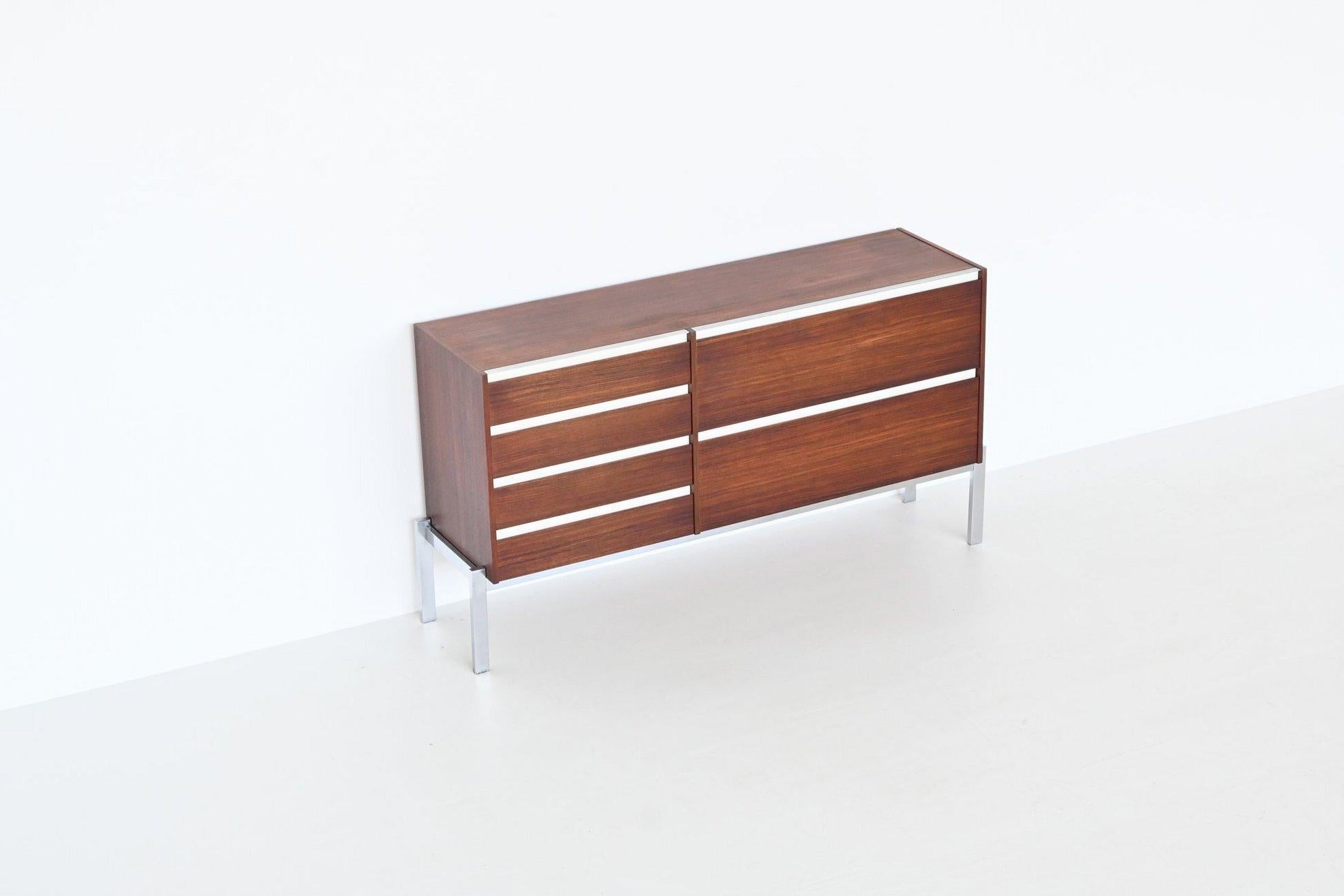 Kho Liang Ie and Wim Crouwel sideboard in teak Fristho The Netherlands 1957 For Sale 10
