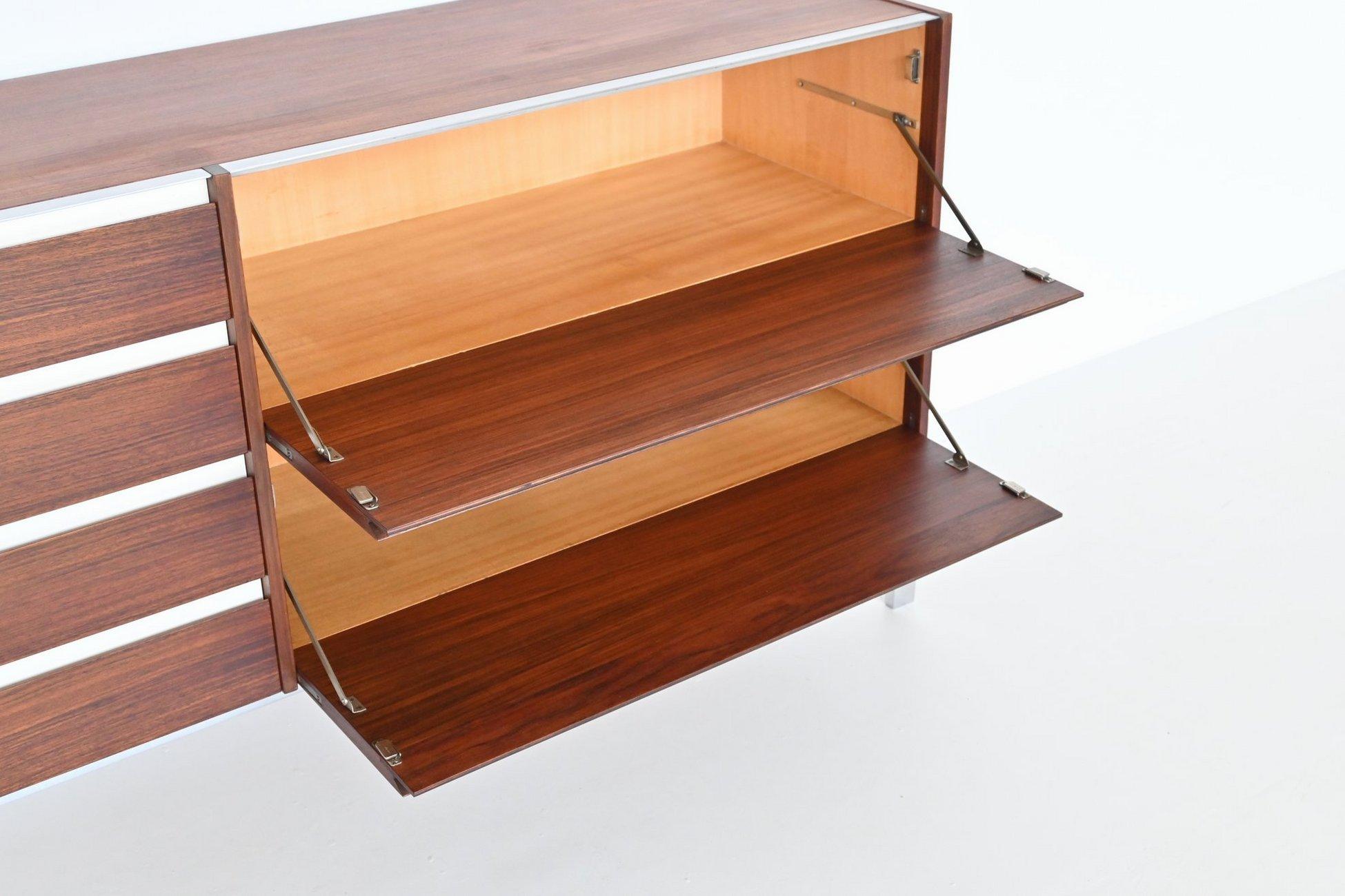 Mid-20th Century Kho Liang Ie and Wim Crouwel sideboard in teak Fristho The Netherlands 1957 For Sale
