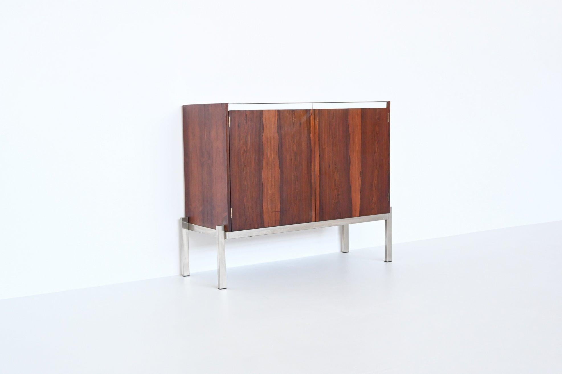 Mid-Century Modern Kho Liang Ie and Wim Crouwel small cabinet Fristho The Netherlands 1957