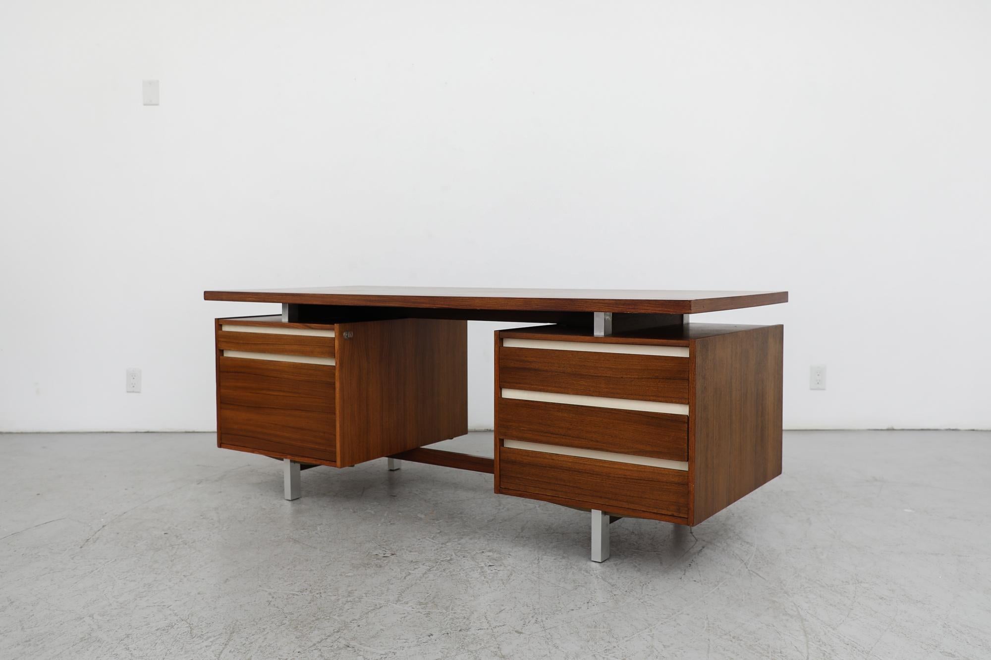 Mid-Century Modern Kho Liang Ie Executive Rosewood Desk for Fristho