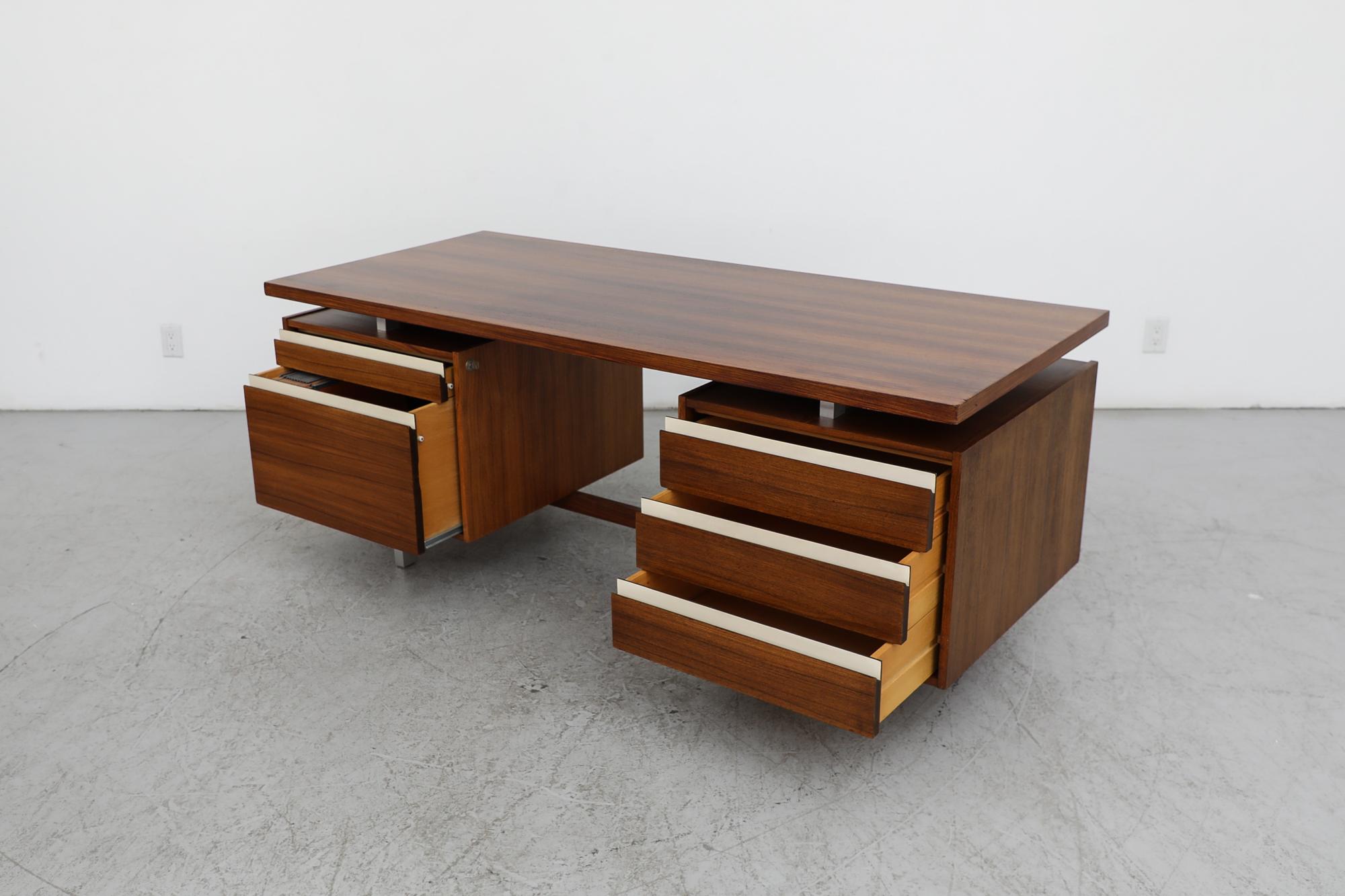 Kho Liang Ie Executive Rosewood Desk for Fristho In Good Condition In Los Angeles, CA