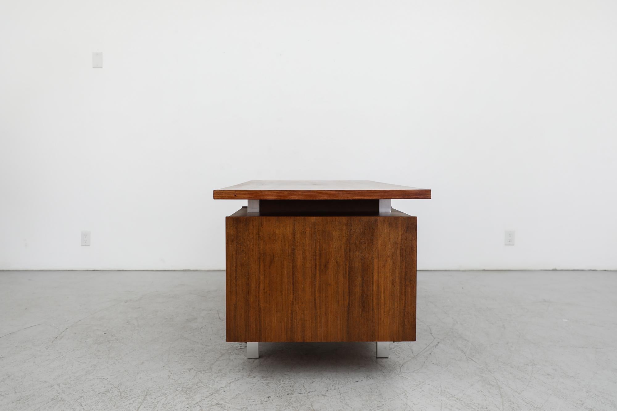 Mid-20th Century Kho Liang Ie Executive Rosewood Desk for Fristho