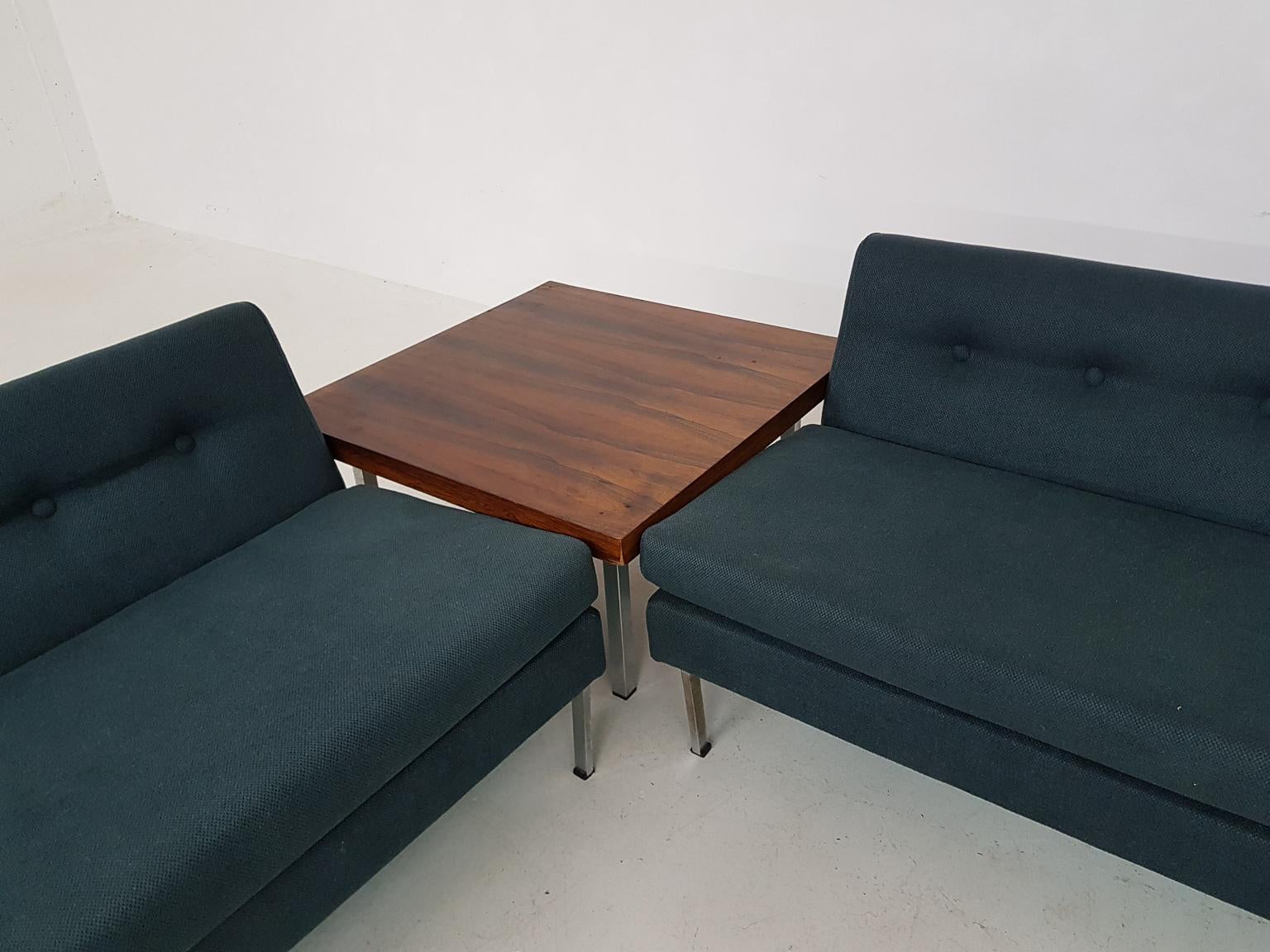 Kho Liang Ie for Artifort Model 680-686 Sofa with Corner Table, Dutch Modern 60s In Good Condition In Amsterdam, NL