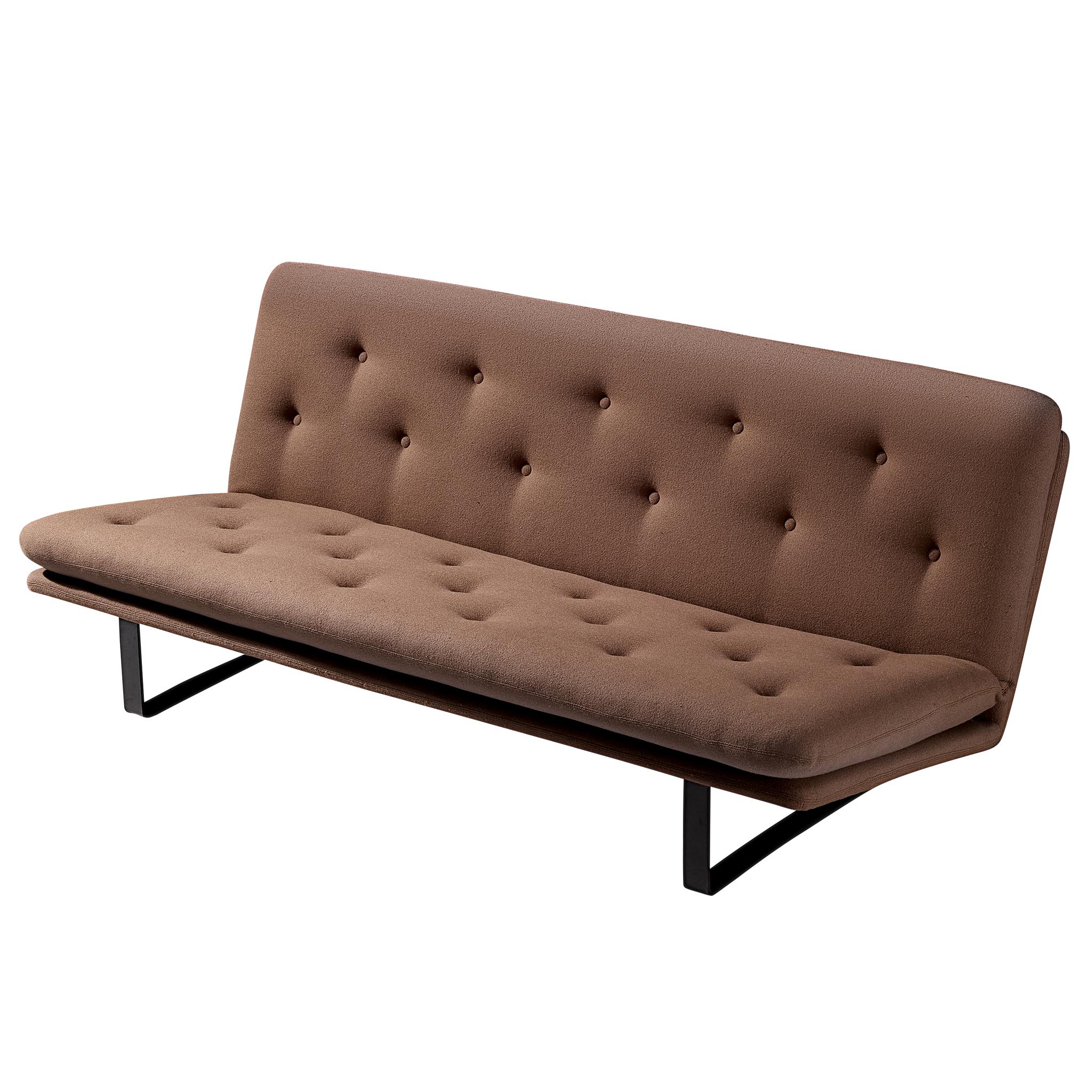 Kho Liang Ie for Artifort Sofa in Light Brown Wool 