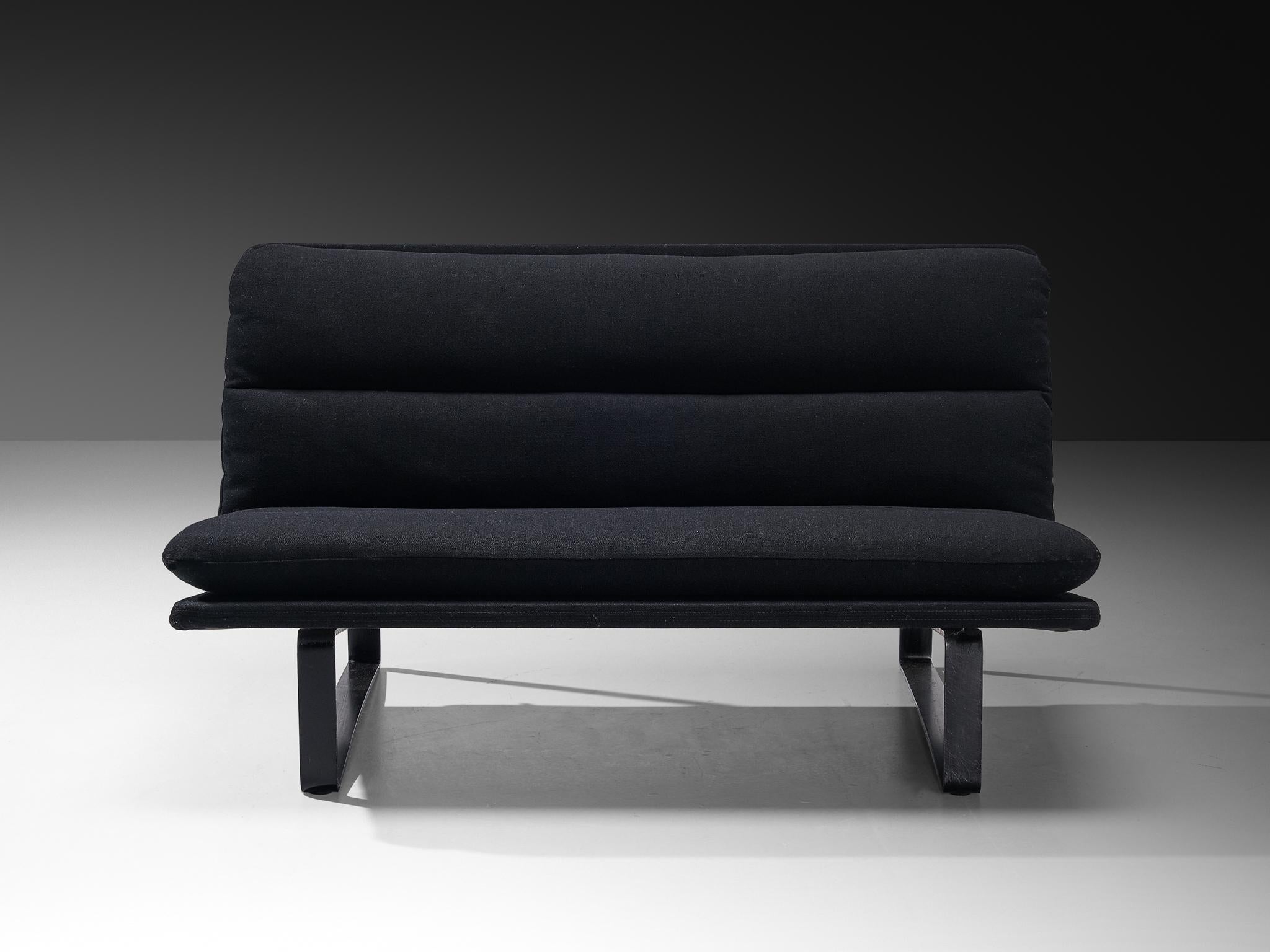 Kho Liang Ie for Artifort Sofas in Black Upholstery For Sale 1