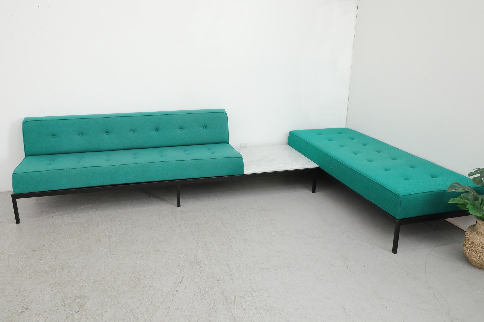 Kho Liang Ie Model 070 Corner Sofa Set with Marble Side Table for Artifort, 1960 For Sale 7
