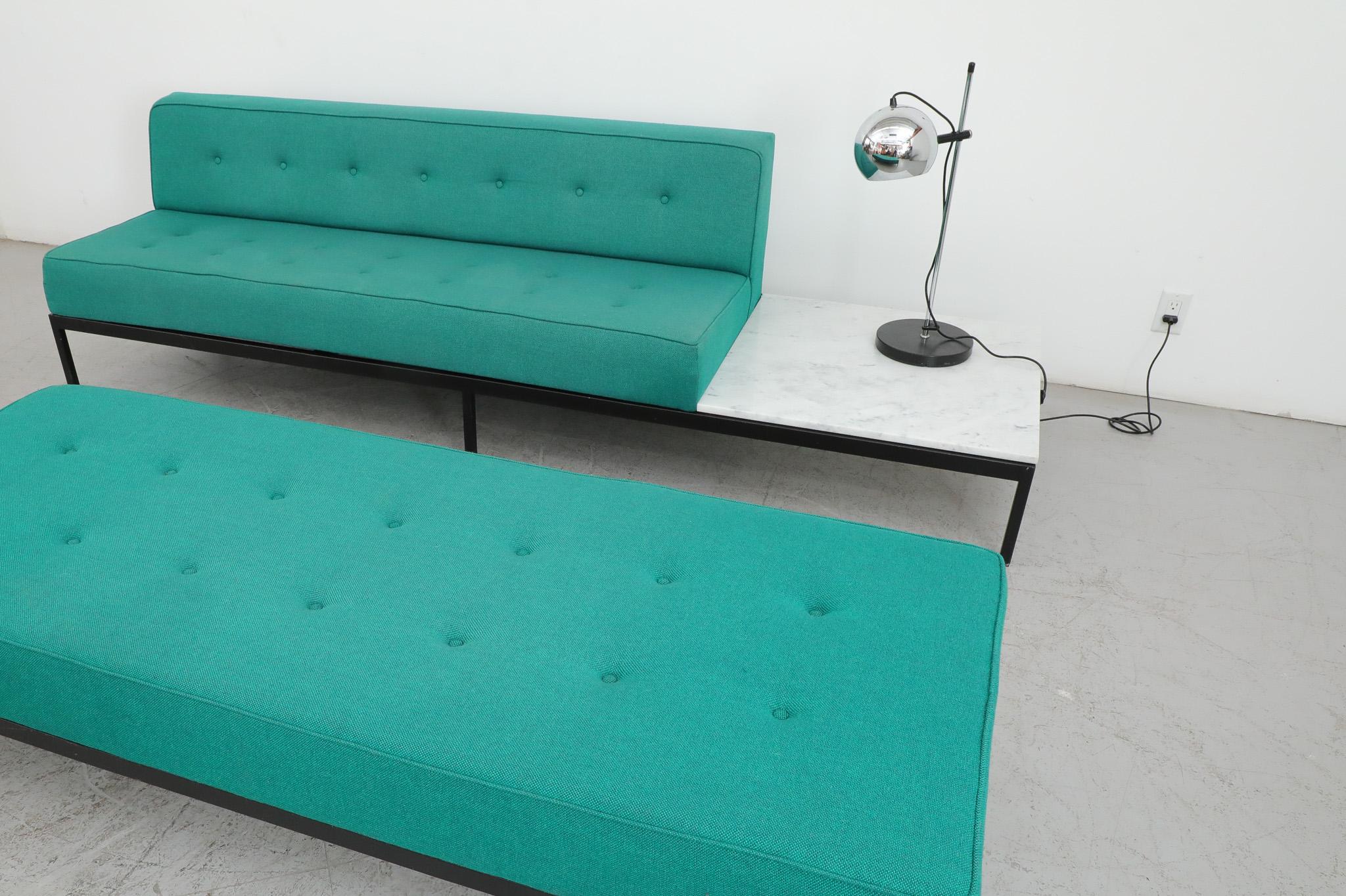 Kho Liang Ie Model 070 Corner Sofa Set with Marble Side Table for Artifort, 1960 In Good Condition For Sale In Los Angeles, CA