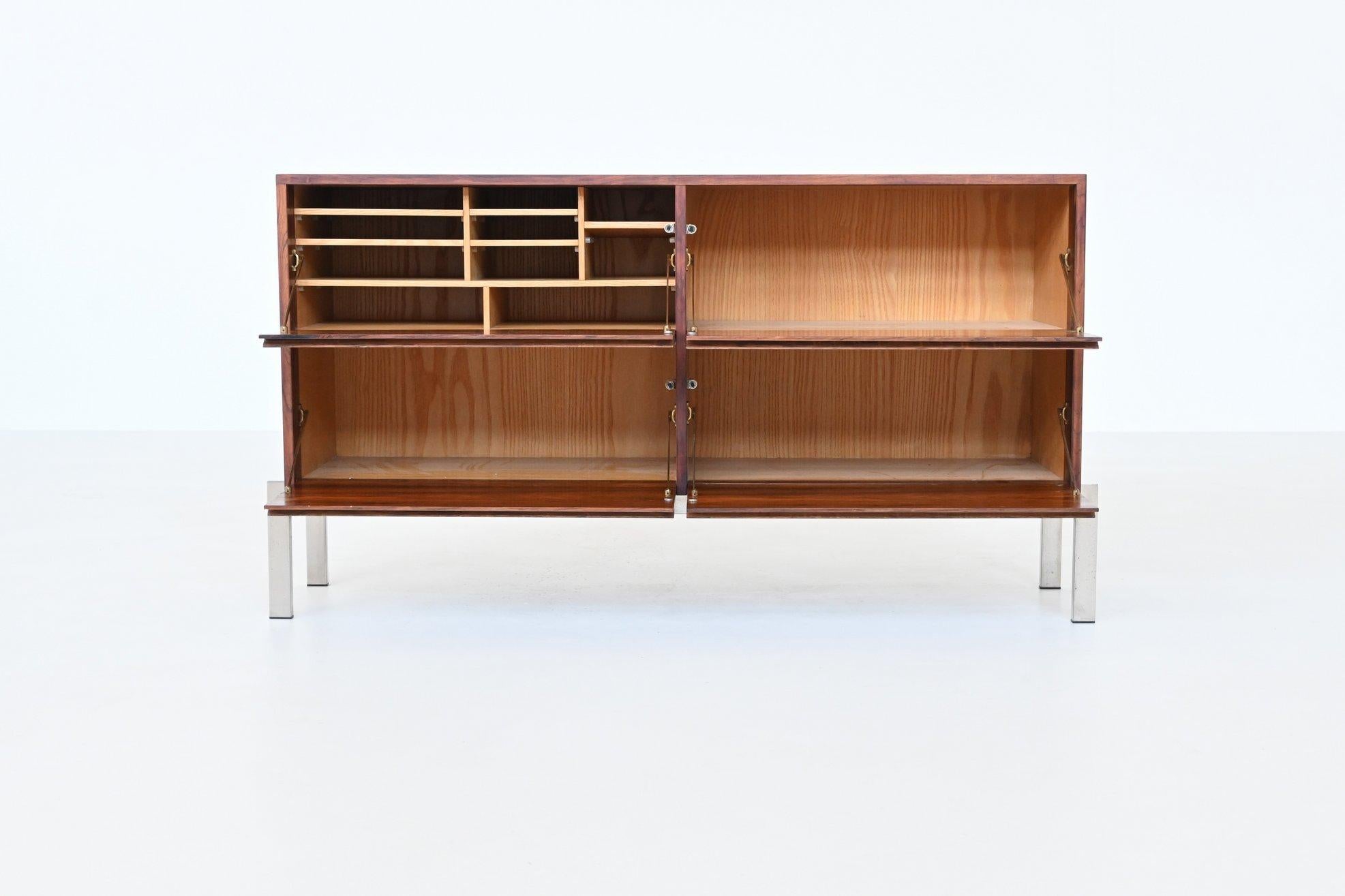 Dutch Kho Liang Ie sideboard in rosewood Fristho The Netherlands 1957 For Sale