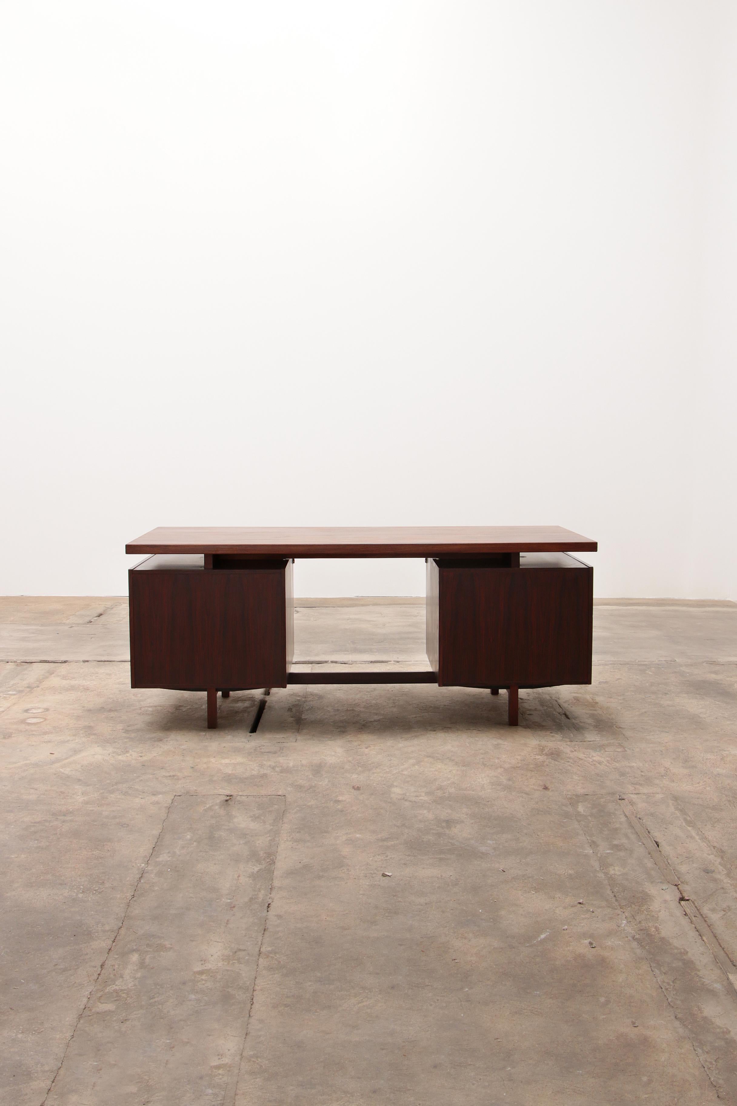 Plywood Kho Liang Le for Fristho Management Desk Model J1 Design from 1956 For Sale